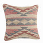18" Pink And Gray Geometric Cotton Throw Pillow Cover