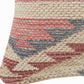 18" Pink And Gray Geometric Cotton Throw Pillow Cover