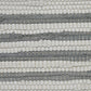 18" Gray And White Beach Striped Cotton Blend Throw Pillow Cover with Texture