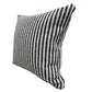Set of Two 22" Blue And White Striped Cotton Throw Pillow Covers