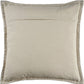 Set of Two 22" Gray Cotton Throw Pillow Covers