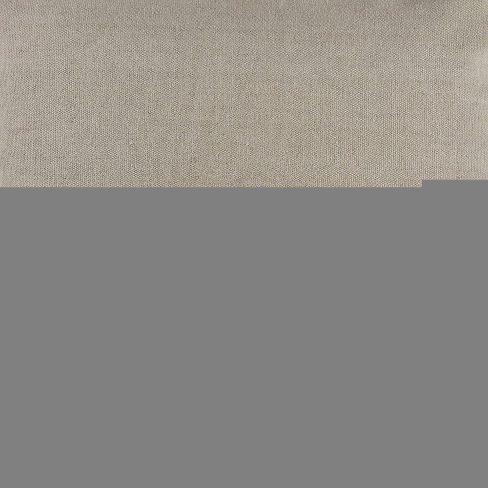 Set of Two 22" Gray Cotton Throw Pillow Covers