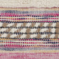 Set of Two 18" X 18" Pink And Ivory Lumbar Striped Cotton Blend Throw Pillow Covers with Texture
