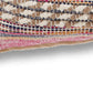 Set of Two 18" X 18" Pink And Ivory Lumbar Striped Cotton Blend Throw Pillow Covers with Texture
