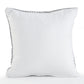 Set of Two 18" Gray And White Geometric Cotton Throw Pillow Covers