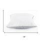 Set of Two 18" Gray And White Geometric Cotton Throw Pillow Covers