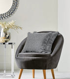 Set of Two 18" Black And White Geometric Cotton Throw Pillow Covers