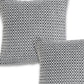 Set of Two 18" Black And White Geometric Cotton Throw Pillow Covers