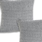 Set of Two 18" Black And White Geometric Cotton Throw Pillow Covers