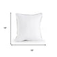 Set of Two 18" Black And White Geometric Cotton Throw Pillow Covers