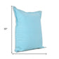 Set of Two 20" Blue Cotton Throw Pillow Covers