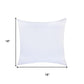 Set of Four 18" Blue And Beige Chevron Cotton Throw Pillow Covers