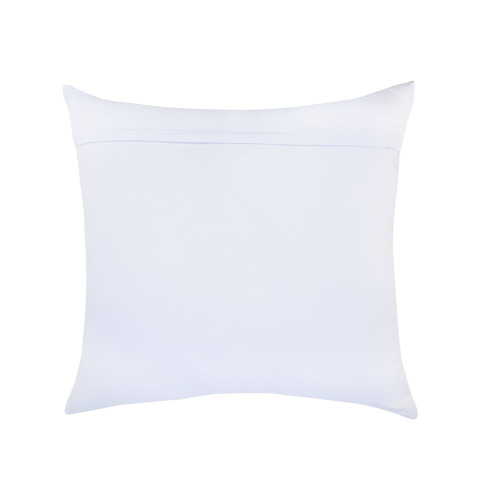 Set of Four 18" Blue And Beige Chevron Cotton Throw Pillow Covers