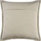 Set of Four 22" Gray Cotton Throw Pillow Covers