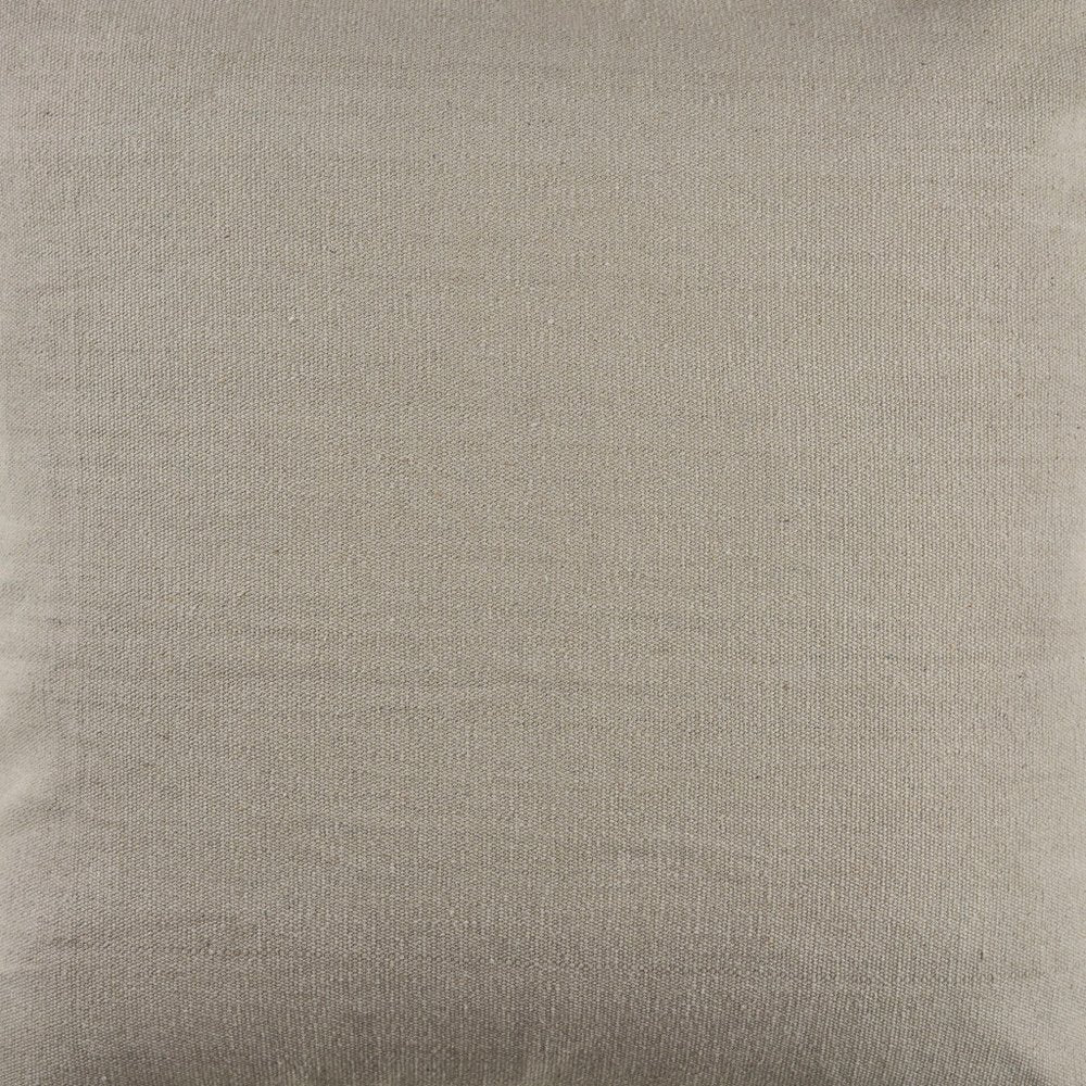 Set of Four 22" Gray Cotton Throw Pillow Covers