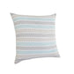 Set of Four 18" Gray And Blue Chevron Cotton Throw Pillow Covers