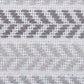 Set of Four 18" Gray And Beige Chevron Cotton Throw Pillow Covers