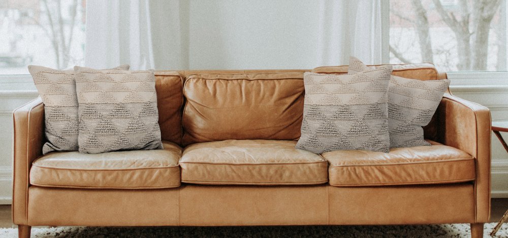 Set of Four 18" Gray And Beige Geometric Cotton Throw Pillow Covers