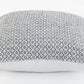 Set of Four 18" Gray And White Geometric Cotton Throw Pillow Covers