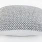 Set of Four 18" Gray And White Geometric Cotton Throw Pillow Covers