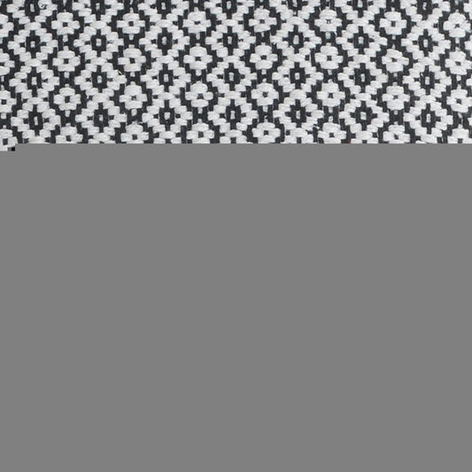 Set of Four 18" Black And White Geometric Cotton Throw Pillow Covers