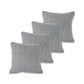 Set of Four 18" Black And White Geometric Cotton Throw Pillow Covers