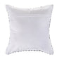 Set of Four 18" X 18" Black And Gray Lumbar Beach Chevron Cotton Throw Pillow Covers