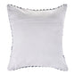 Set of Four 18" Indigo And White Chevron Cotton Throw Pillow Covers