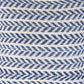 Set of Four 18" X 18" Blue And White Lumbar Beach Chevron Cotton Throw Pillow Covers