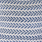 Set of Four 18" Indigo And White Chevron Cotton Throw Pillow Covers