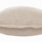 Set of Four 20" Beige Cotton Throw Pillow Covers