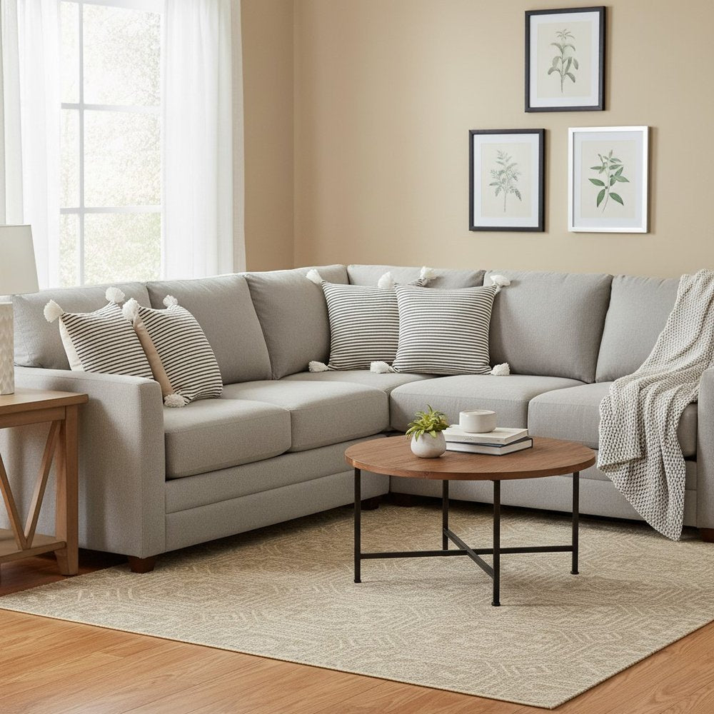 Set of Four 20" Black And White Striped Cotton Throw Pillow Covers