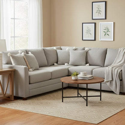 Set of Four 20" Black And White Striped Cotton Throw Pillow Covers