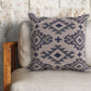 Set of Four 20" Blue And Gray Geometric Cotton Throw Pillow Covers