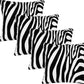 Set of Four 20" Black And White Throw Pillow Covers