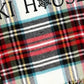 55" X 70" Black Red And White Plaid Cotton Blend Ski House Embroidered Throw Blanket with Fringe