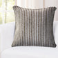 22" Beige And Cream Beach Striped Cotton Throw Pillow Cover