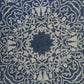 20" Blue And White Medallion Cotton Throw Pillow Cover