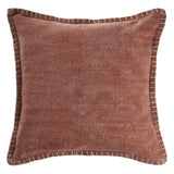 24" Brown And Orange Cotton Throw Pillow Cover