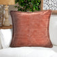 24" Brown And Orange Cotton Throw Pillow Cover
