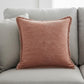24" Brown And Orange Cotton Throw Pillow Cover