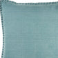 24" Blue Cotton Throw Pillow Cover