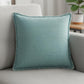 24" Blue Cotton Throw Pillow Cover