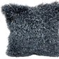 18" Blue Polyester Blend Throw Pillow Cover