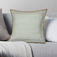 20" Blue And Tan Beach Cotton Blend Throw Pillow Cover