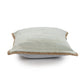 20" Blue And Tan Beach Cotton Blend Throw Pillow Cover with Texture