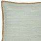 20" Blue And Tan Beach Cotton Blend Throw Pillow Cover