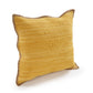 20" Yellow And Tan Beach Cotton Blend Throw Pillow Cover