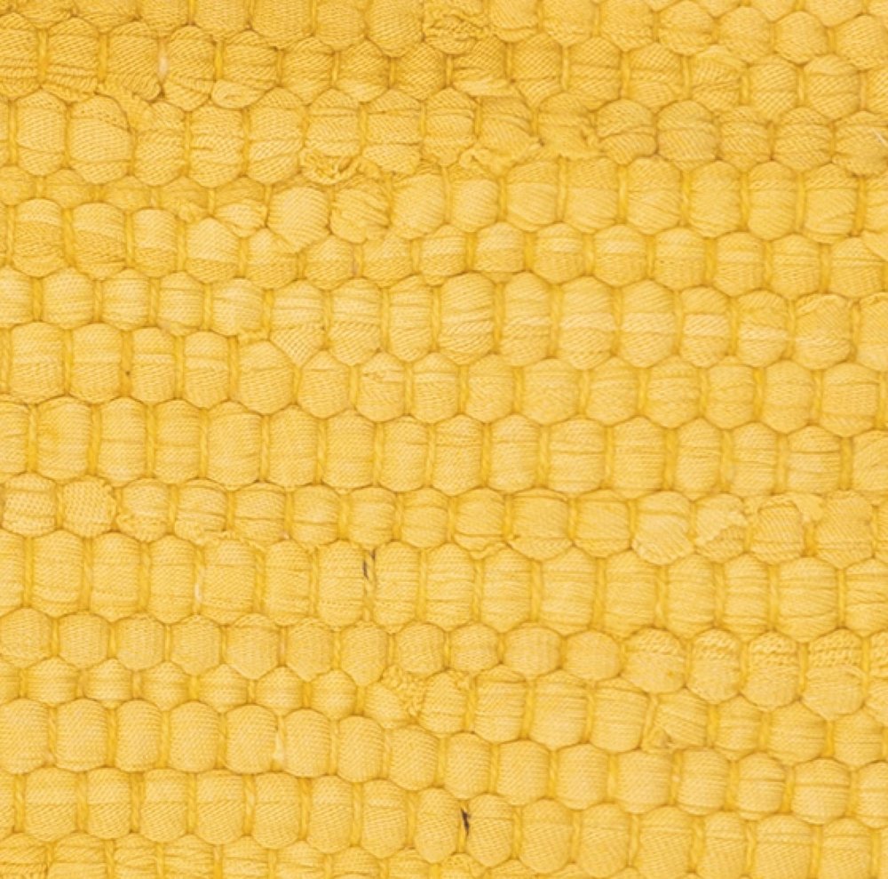 20" Yellow And Tan Beach Cotton Blend Throw Pillow Cover