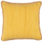 20" Yellow And Tan Beach Cotton Blend Throw Pillow Cover